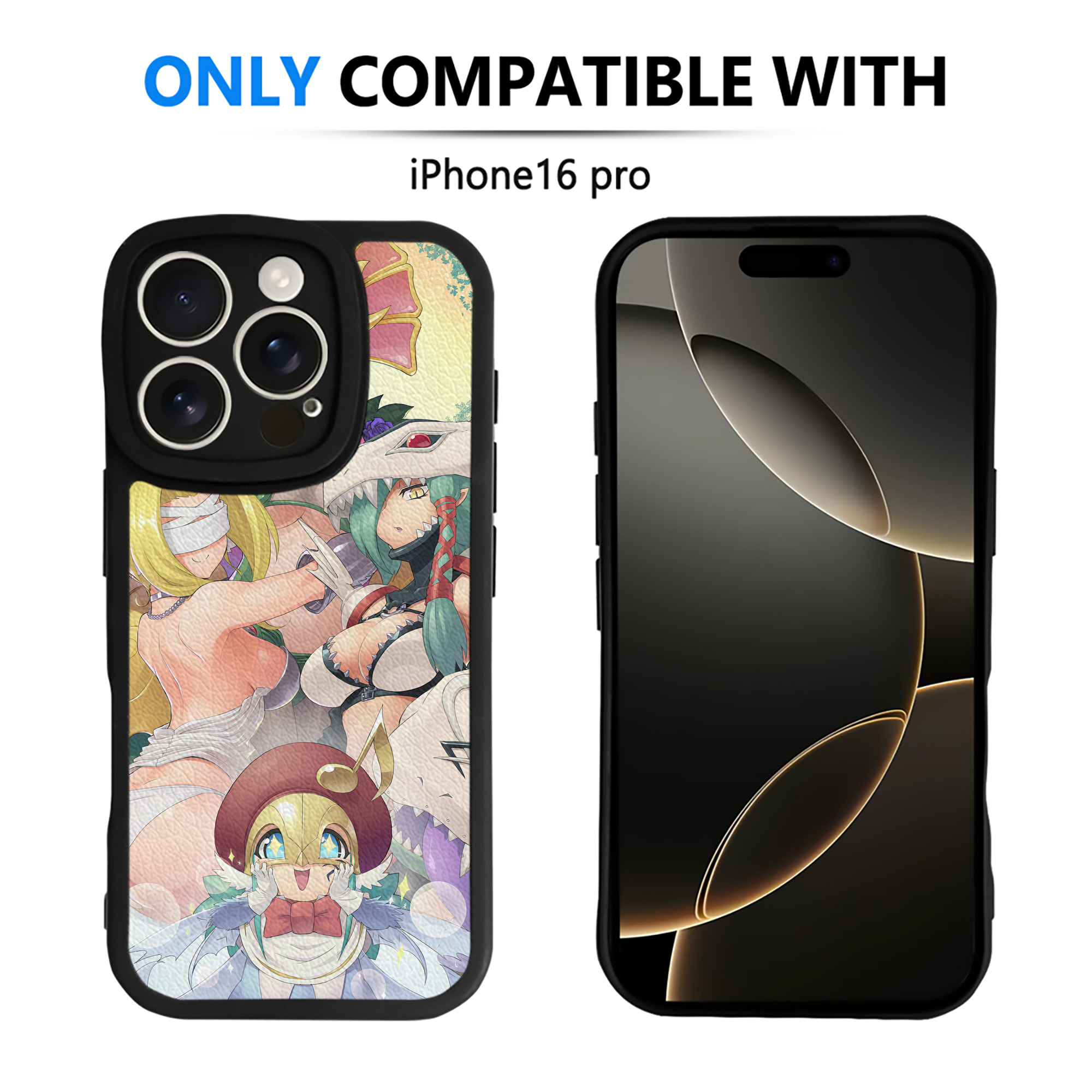 （画像用） Digimon デジタルモンスター/デジモン 【iPhone 16シリーズ対応】シリコンスマホケース（レザー調） 材質：シリコン